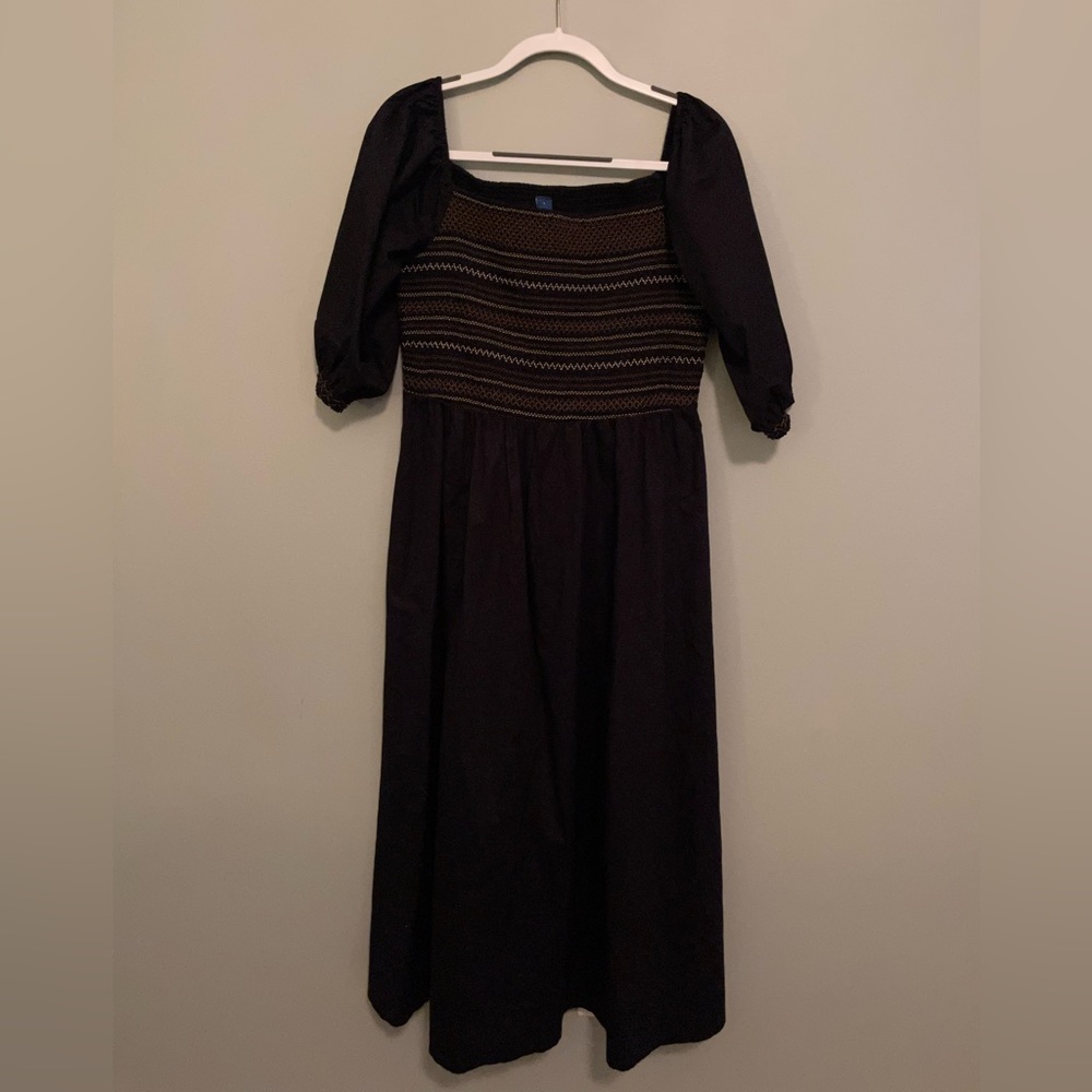 Old Navy, Black Midi Dress, Size L